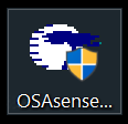 Desktopicoon OSAsense Driver - zwarte achtergrond